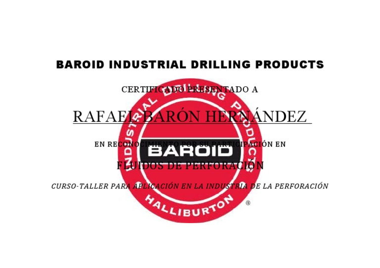 Baroid Industrial Drilling Products PDF