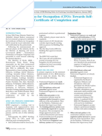 Certificate of Fitness For Occupation (CFO) : Towards Self-Certification, With Certificate of Completion and Compliance (CCC)