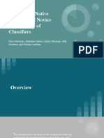 Comparing Native Signers and Novice Signers Use of Classifiers