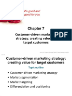 Customer-Driven Marketing Strategy: Creating Value For Target Customers
