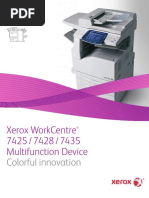 Xerox Workcentre 7425 / 7428 / 7435 Multifunction Device: Colorful Innovation