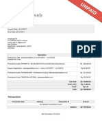 Invoice #941798 for Professional 1GB Hosting and Domain Registration