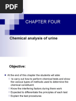 Chapter Four: Chemical Analysis of Urine