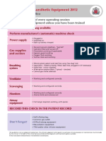 Guideline Checklist For Anaesthetic Equipment 2012 Final PDF