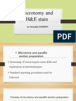 Microtomy and H&E Stain