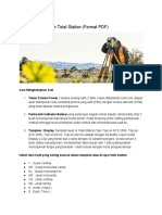 Cara Menggunakan Total Station (Format PDF)