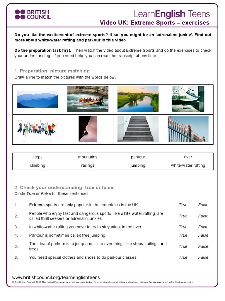 extreme sports exercises 0 pdf