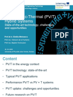 Photovoltaic-Thermal (PV/T) Hybrid Systems: State-Of-The-Art Technology, Challenges and Opportunities