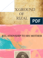Background OF Rizal