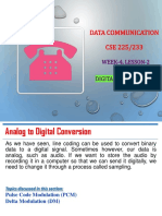 Data Communication CSE 225/233: Week-4, Lesson-2 Digital Transmission