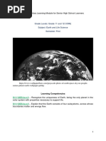 Earth and Life Science - Q1 - Week1 - SLK1 - Earth-and-Earth-System - ALFANTA