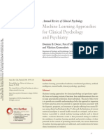 Dwyer, D. B., Falkai, P., & Koutsouleris, N. Machine Learning Approaches For Clinical Psychology and Psychiatry