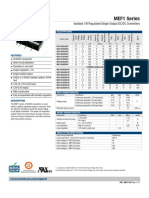 MEF1 Series: Isolated 1W Regulated Single Output DC/DC Converters