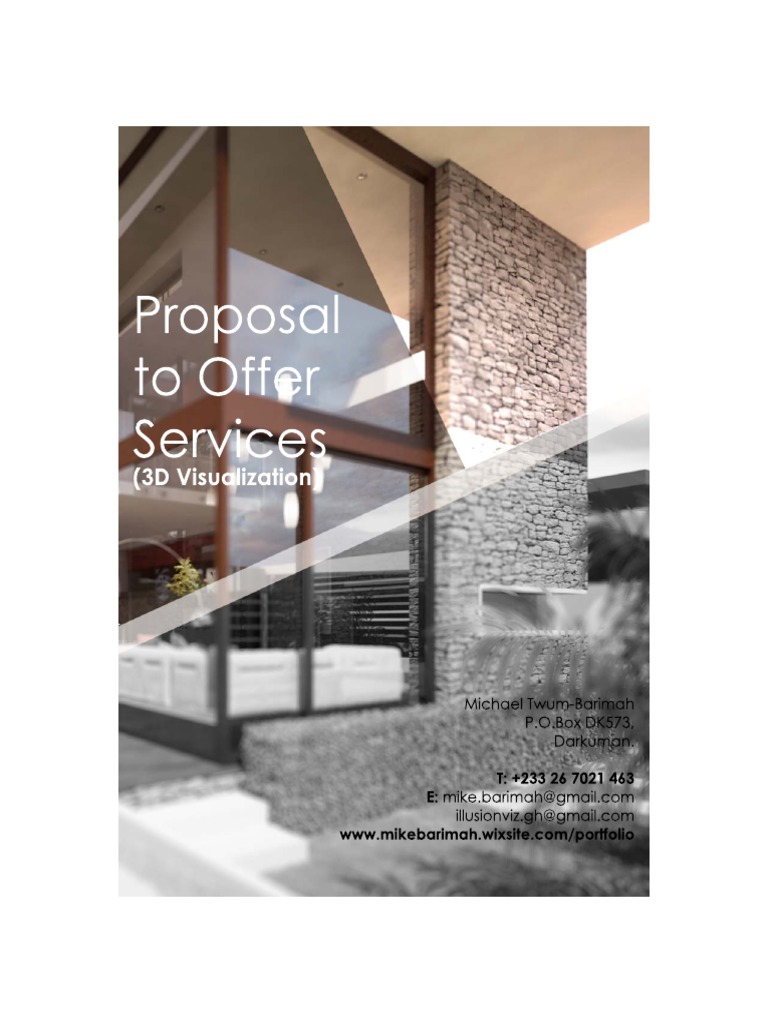3D Rendering - PROPOSAL TO OFFER SERVICES | PDF