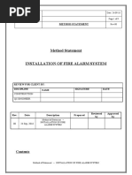 Method Statement - Fire Alarm