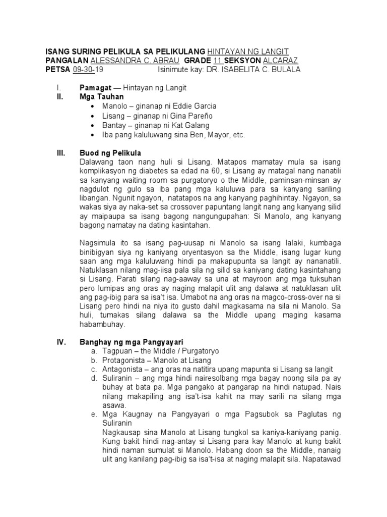 Fil Pelikula | PDF
