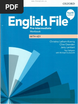 English File 4th Edition Pre Intermediate Workbook | PDF