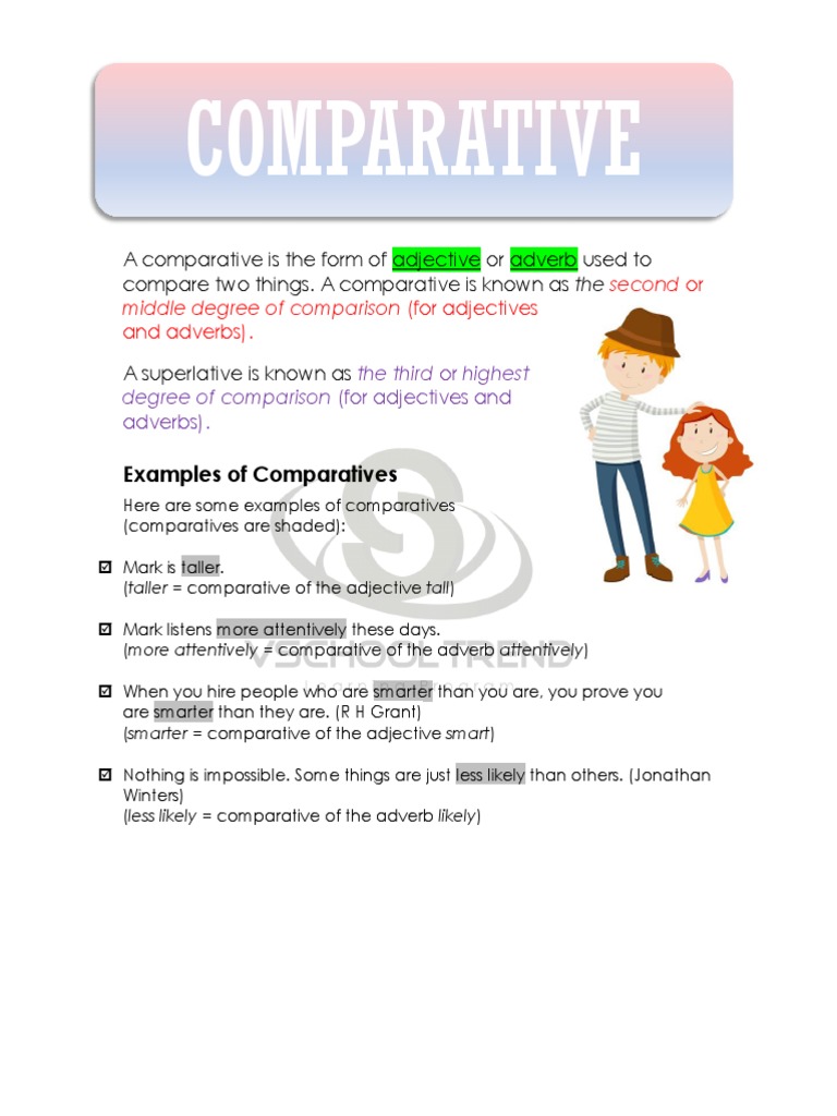 5638e 6. Comparative | PDF | Adverb | Morphology