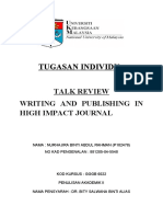 Tugasan Individu Talk Review