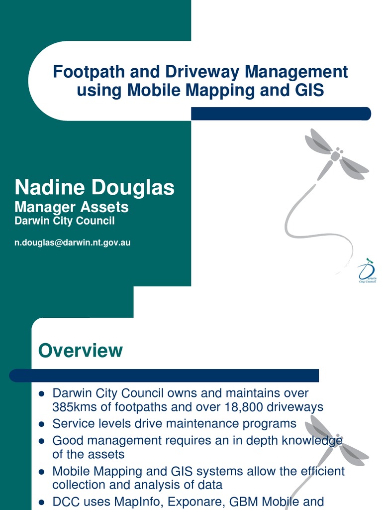 Footpath and Driveway Management Using Mobile Mapping and GIS | PDF ...