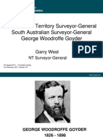 1 Northern Territory Surveyor-General South Australian Surveyor-General George Woodroffe Goyder