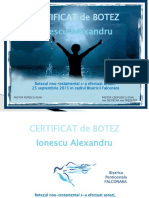 Certificat Botez