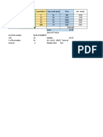 Height F Cumulative F Class Mark (XM) F XM XM - Mean