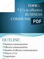 7 C's in Effective Business Communication