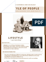 Lifestyle of People: Building Economics and Sociology