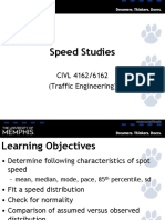 Speed Studies: CIVL 4162/6162 (Traffic Engineering)