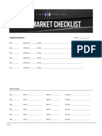 Day 2 - Pre-Market Checklist