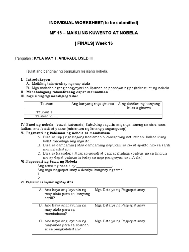 Answer mf15 - Week 16 | PDF