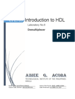 Introduction To HDL: Laboratory No.8