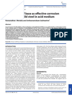 Chitosan Schiff Base As Effective Corrosion Inhibitor For Mild Steel in Acid Medium