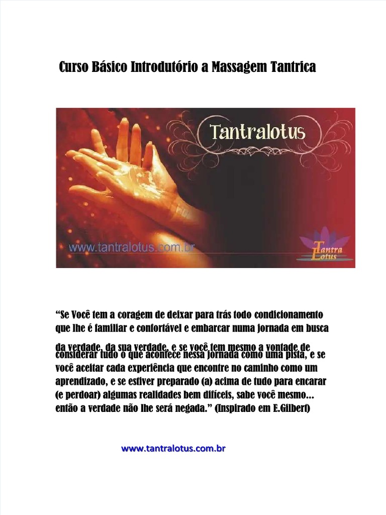 Apostila Completa Massagem Tantrica | Download grátis PDF | Chacra | Tantra
