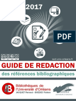Guide de Redaction: Des Références Bibliographiques