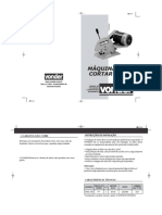 Máquina corte ferro manual utilização garantia