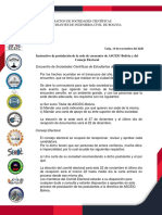 Instructivo de postulación de la sede de encuentro de ASCEIC-Bolivia y del Consejo Electoral