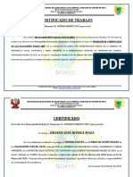 Certificado de Trabajo Muni