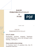 PERKEMBANGAN EJAAN