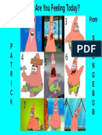 Feelings Chart Patrick - Spongebob