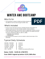 Winter Amc Bootcamp: Who It's For What's Included