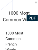 1000 Most Common French Words - 1000 Most Common Words