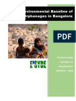 Environmental Baseline of Orphanages in Bangalore