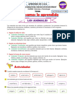 ACTIVIDAD Nº 308 - Repasamos lo aprendido-Ciencias