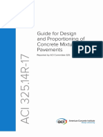 325.14R-17 Guide For Design and Proportioning of Concrete Mixtures For Pavements