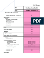 Trade Date: Tuesday, December 31 Calendar Date