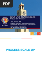 Scale - Up of Compression and Tableting Process