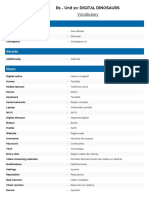 Vocabulario Unidad Digital Dinosaurs05102020