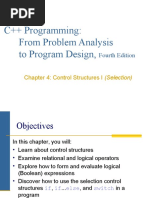 C++ Programming: From Problem Analysis To Program Design,: Fourth Edition